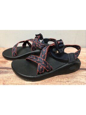 Chaco Z1 Navy/Orange Sport Hiking Sandals Womens 6 (8D94)